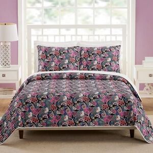 Vera Bradley Lanai Floral Full/Queen Quilt and Pillow Sham Set